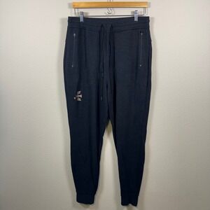 ROARK Men's Charcoal Gray Jogger Sweats Pants with Embroidered Bird Logo Size M